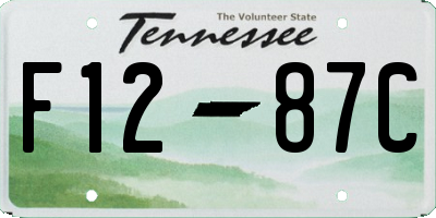 TN license plate F1287C