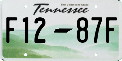 TN license plate F1287F