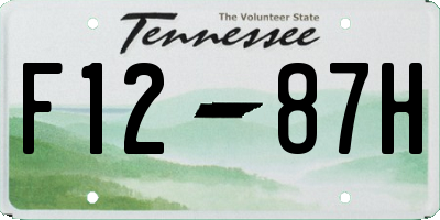 TN license plate F1287H