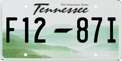 TN license plate F1287I