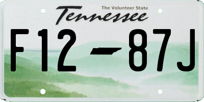 TN license plate F1287J