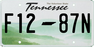 TN license plate F1287N