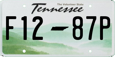 TN license plate F1287P