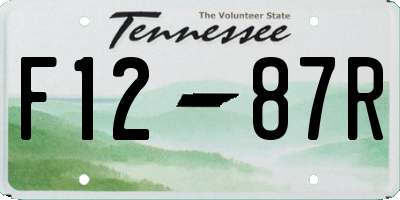 TN license plate F1287R