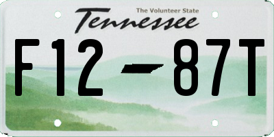 TN license plate F1287T
