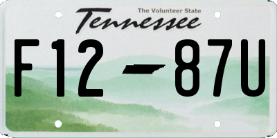 TN license plate F1287U