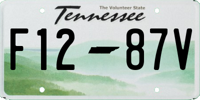 TN license plate F1287V