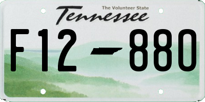 TN license plate F1288O