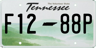 TN license plate F1288P