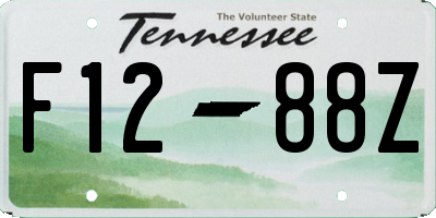TN license plate F1288Z