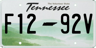 TN license plate F1292V