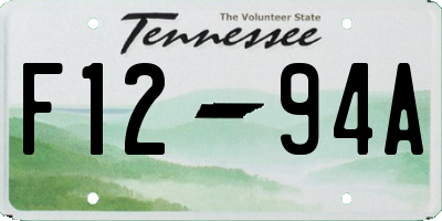 TN license plate F1294A