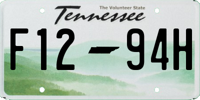 TN license plate F1294H
