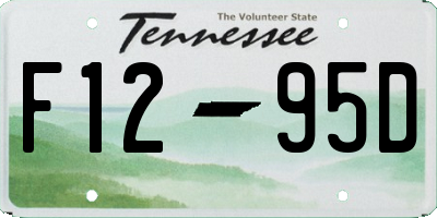 TN license plate F1295D