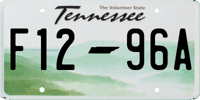 TN license plate F1296A