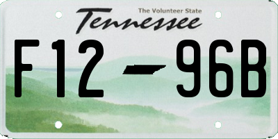 TN license plate F1296B