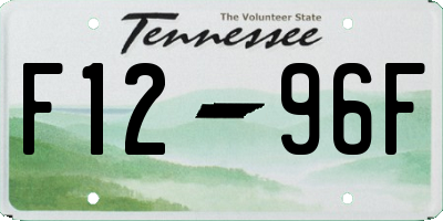 TN license plate F1296F