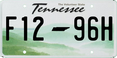 TN license plate F1296H