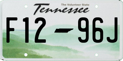 TN license plate F1296J