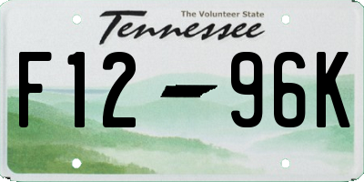 TN license plate F1296K
