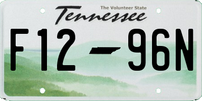 TN license plate F1296N
