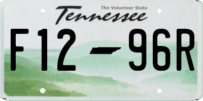 TN license plate F1296R