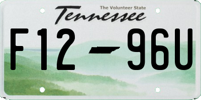 TN license plate F1296U