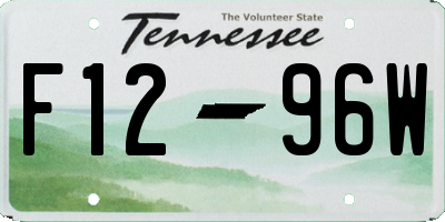 TN license plate F1296W