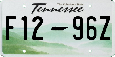 TN license plate F1296Z