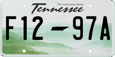 TN license plate F1297A