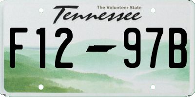 TN license plate F1297B