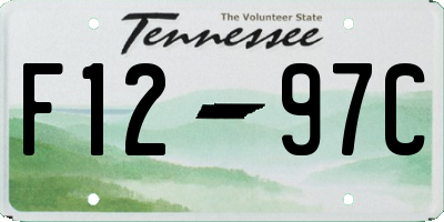 TN license plate F1297C