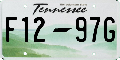 TN license plate F1297G