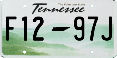 TN license plate F1297J