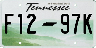 TN license plate F1297K