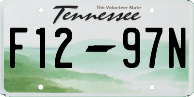 TN license plate F1297N