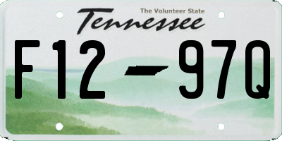 TN license plate F1297Q