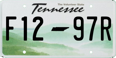 TN license plate F1297R