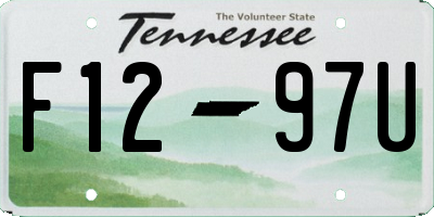 TN license plate F1297U