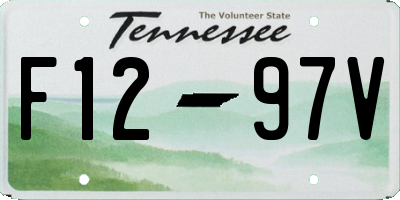 TN license plate F1297V