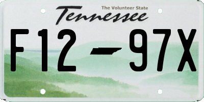 TN license plate F1297X