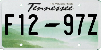 TN license plate F1297Z