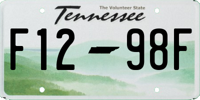 TN license plate F1298F