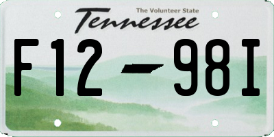 TN license plate F1298I