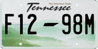 TN license plate F1298M