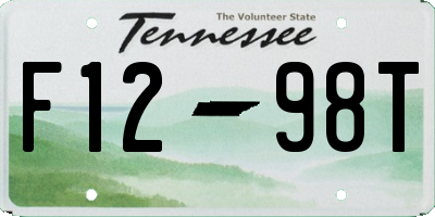 TN license plate F1298T