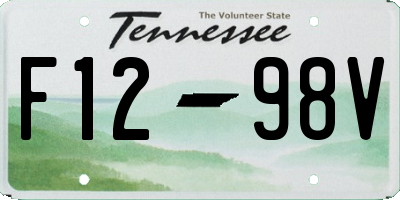 TN license plate F1298V