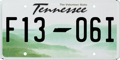 TN license plate F1306I