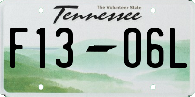 TN license plate F1306L