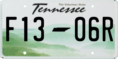TN license plate F1306R